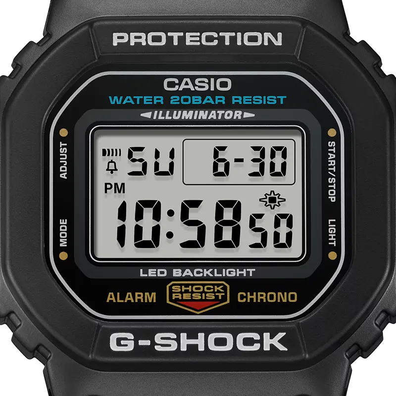 Casio G-Shock Digital Grey Dial Resin Men's Watch- DW-5600UE-1